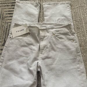 Frame white denim